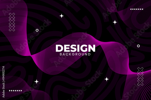 Purple waves flow gracefully across dark background