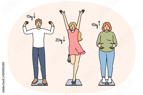 Efforts to lose weight have yielded positive or negative results for people on scale. Woman gained fat, unlike friends who lost weight, because she refused services of professional nutritionist