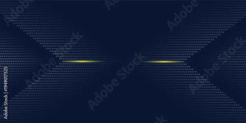 3D blue techno abstract background overlap layer on dark space with glowing dots shape decoration. Modern graphic