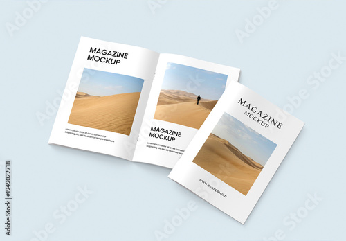 Magazine Mockup Template