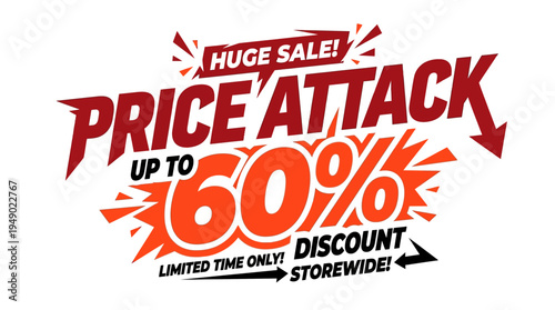 Bold Price Attack Sale Banner Up To 60% Off