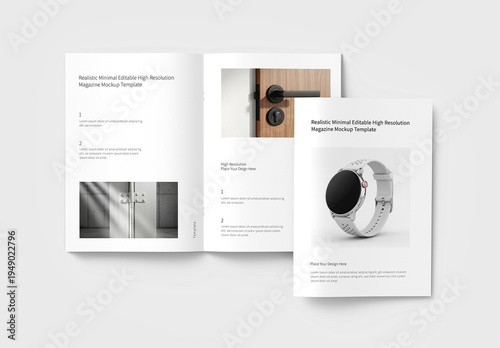 Cover & Spread Magazine Mockup