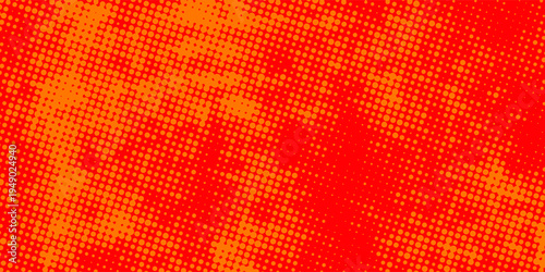 Creative orange dotted halftone pattern with gradient texture, perfect for pop art, summer themes, and technology inspired backgrounds.