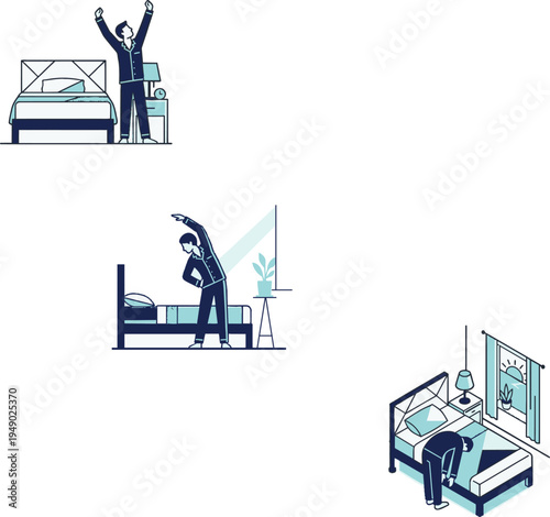Fitness Tracking Health App Monitoring Exercise Activity Flat Vector Illustration Smart Fitness Technology Concept