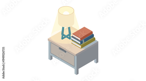 Stack of books on a table.