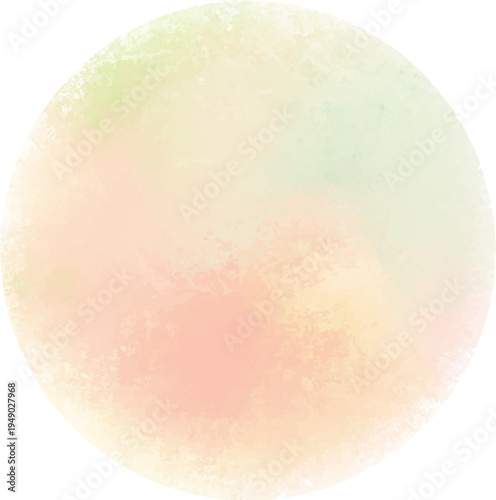 水彩の背景素材　円