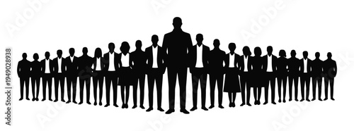 Business People Silhouettes Vector Illustration