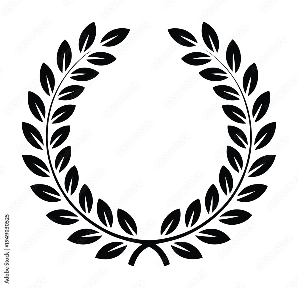 Obraz premium Laurel Wreath Vector Illustration