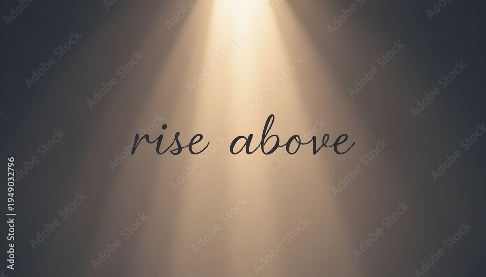 Fototapeta premium Inspirational quote on dark background.