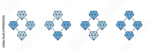 Teamwork and business alliance icons – Perfect for partnership agreements, collaborative networking, or corporate strategy.