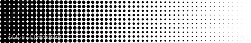 Horizontal Halftone Dot Gra...