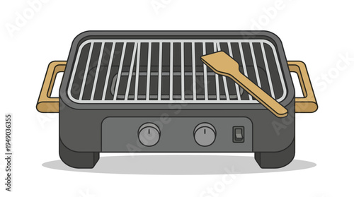 Electric Indoor Portable BBQ Grill.