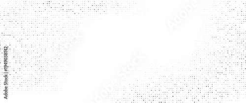 Radiasi Pola Titik Halfton Vektor Berkualitas Tinggi Dalam Warna Hitam dan Putih, Ideal untuk Spanduk Pemasaran dan Latar Belakang Produk