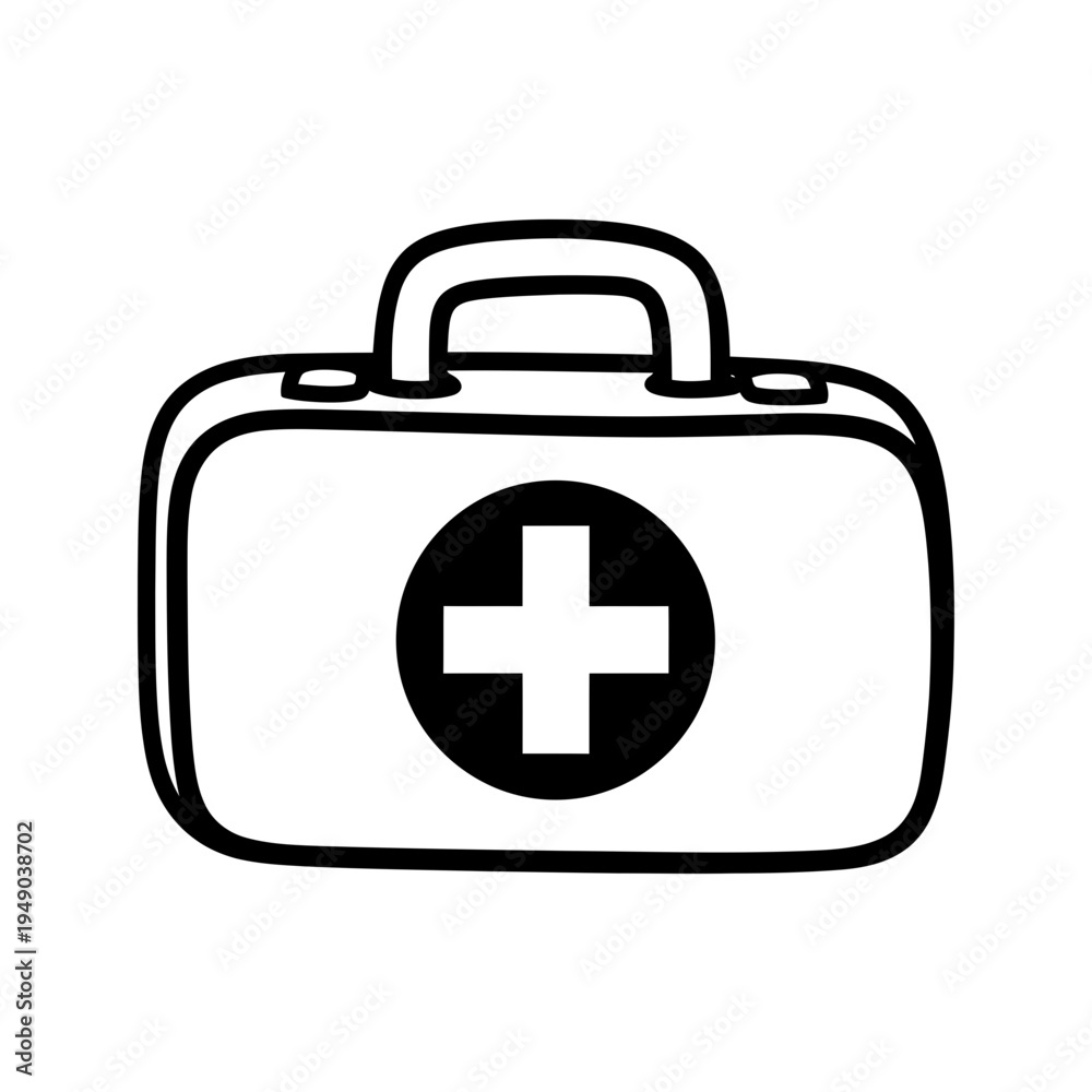Fototapeta premium First Aid Kit Icon vector illustration