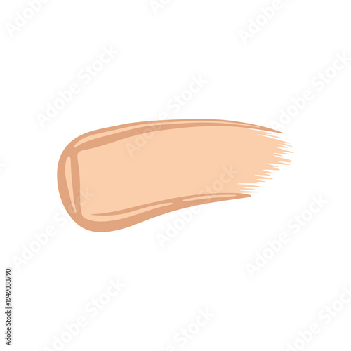 Liquid Foundation Swatch on White Background vector illustration