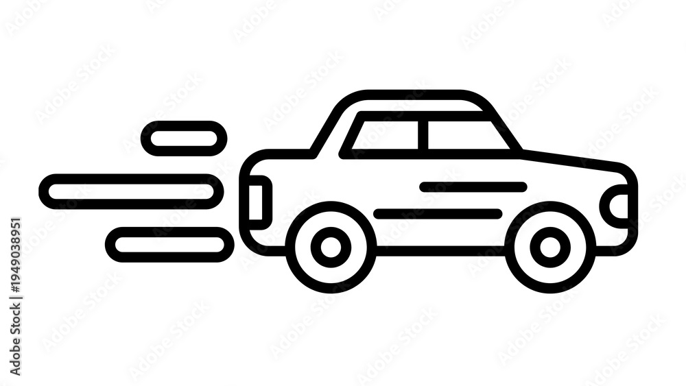 Fototapeta premium Fast Car Line