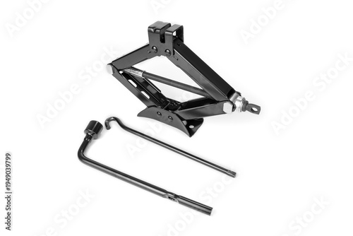 Bild auf Leinwand Two Ton Scissor Wind Up Car Lifting Screw Jack Kit