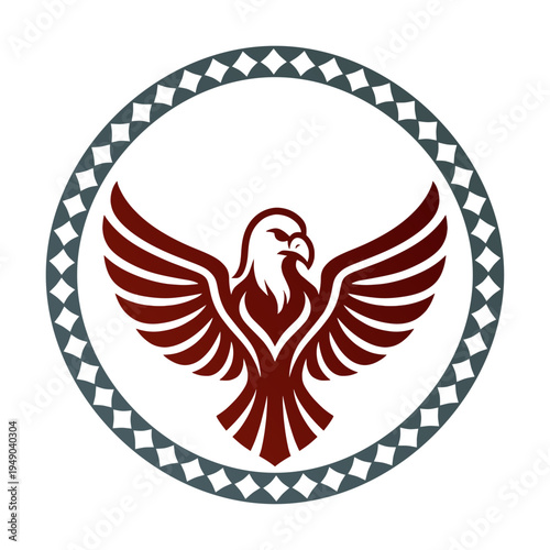 creative silhouette logo of condor bird