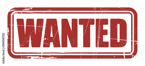 Wanted Stamp Vector Illustration