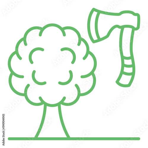 Tree cutting Icon