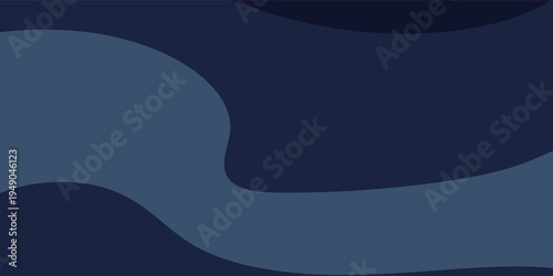 Abstract Wavy Blue and Dark Blue Background Design.