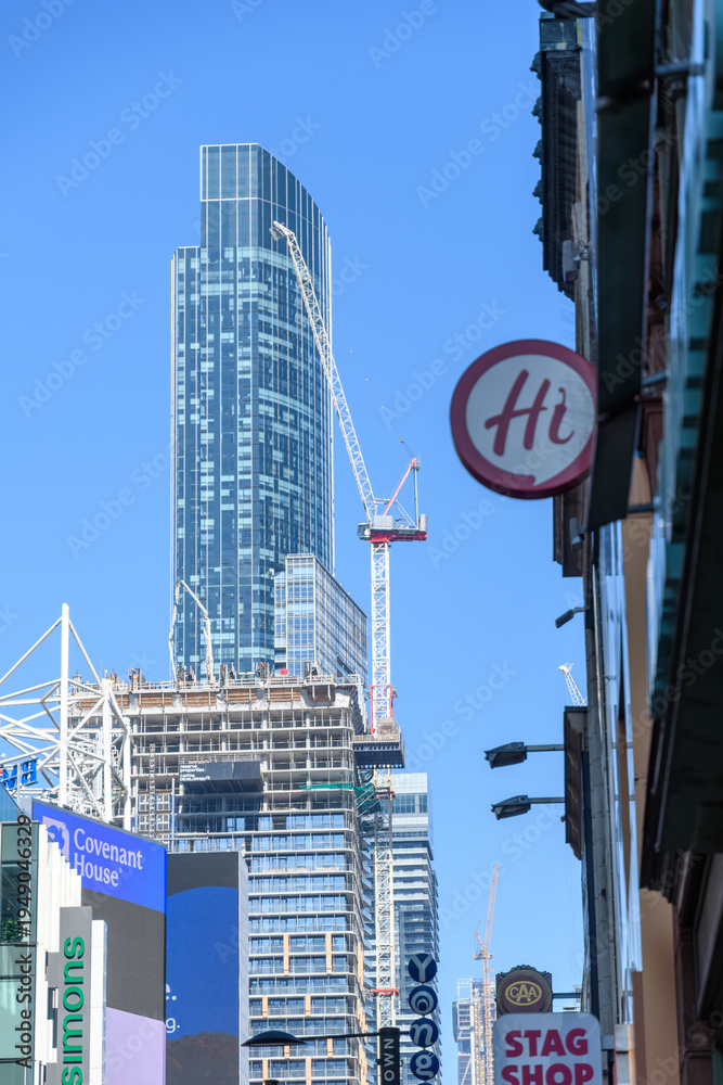 Obraz premium Urban sprawl in Yonge Street in downtown Toronto, Canada