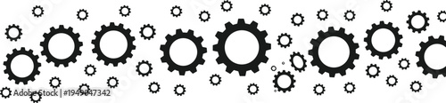 Gear cogwheel mechanism collection isolated vector engineering technology machine gears set industrial mechanical system icon design elements