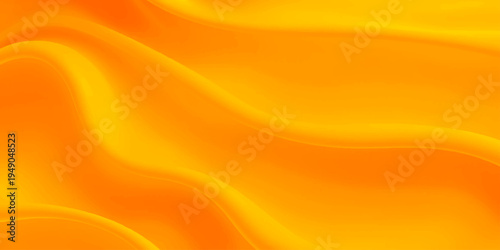 Vibrant abstract orange background featuring fluid flowing waves and dynamic curved lines in a modern artistic style