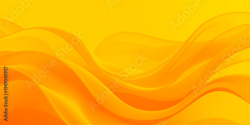 An abstract orange vector background featuring a gradient wave pattern with golden light curves and fire swirls creates a dynamic motion illustration for a modern wallpaper design