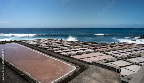 Salt production at La Palma, Spain