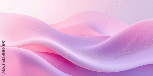 A luxurious pink and purple silk abstract background features soft flowing waves of smooth violet satin fabric with a light textured curve design for a premium textile wallpaper backdrop