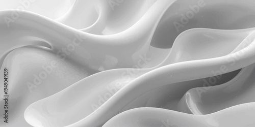 Luxury white silk and satin fabric background featuring smooth soft waves and elegant curves for a shiny textile texture design