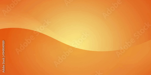 An artistic abstract orange vector background features a vibrant summer sun design with gradient yellow waves and fire energy patterns across a textured light backdrop