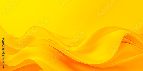 An abstract orange and yellow wave background features a vibrant vector design with flowing light lines, gold gradients, and motion textures to create a dynamic fire energy wallpaper