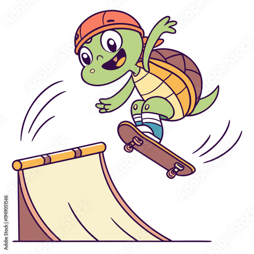 Skate Ramp Turtle