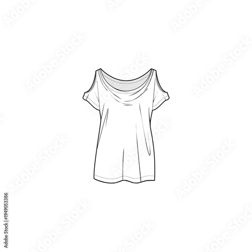 Girls cut out t-shirt