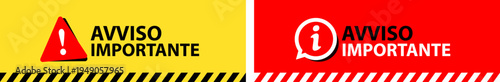 Avviso importante