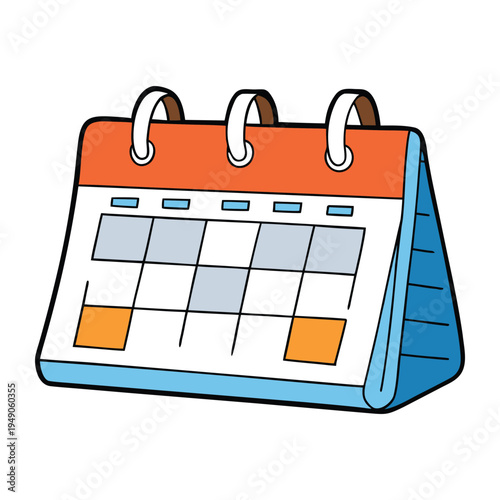 A clean, organized schedule calendar concept showing days, tasks, and events, helping plan time efficiently and visualize priorities at a glance.
