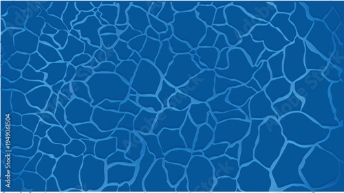 Blue swimming pool water texture ripple pattern summer abstract design vector background