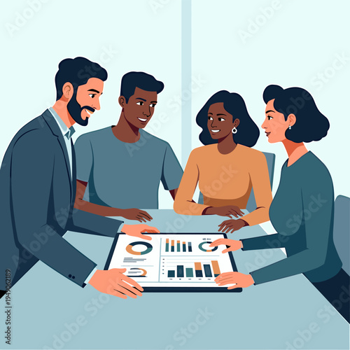 A minimalist, abstract illustration focusing on a suit detail, conveying corporate professionalism and a sense of authority. Ideal for articles, prese