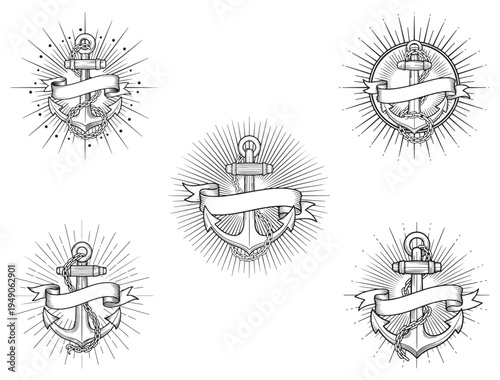 VINTAGE ANCHOR CLIP ART SILHOUETTE
