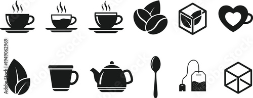 Chef character cooking icon set professional kitchen master culinary collection food preparation hat uniform restaurant menu chef equipment cad drawing flat vector illustration isolated.