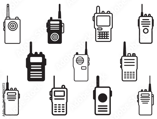 WALKIE TALKIE SILHOUETTE