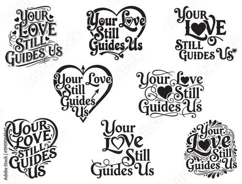 YOUR LOVE STILL GUIDES US TYPOGRAPHY