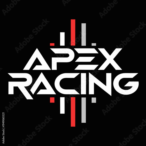 Apex Racing modern logo design
