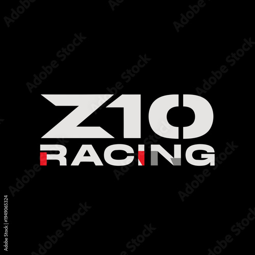 24h racing logo bold design on black background