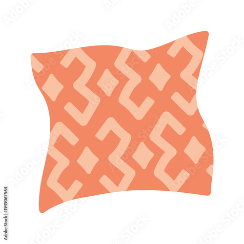 Various colorful decorative throw pillows and cushions flat illustration