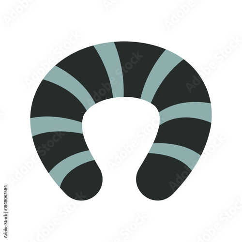 Various colorful decorative throw pillows and cushions flat illustration