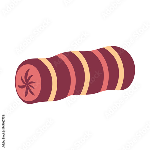 Various colorful decorative throw pillows and cushions flat illustration