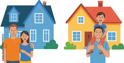 Happy boy silhouette with arms raised in victory, celebrating success and childhood joy, isolated vector illustration